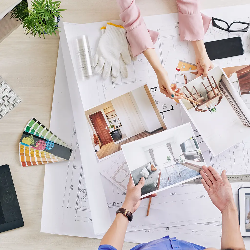 Planung des Interior Designs